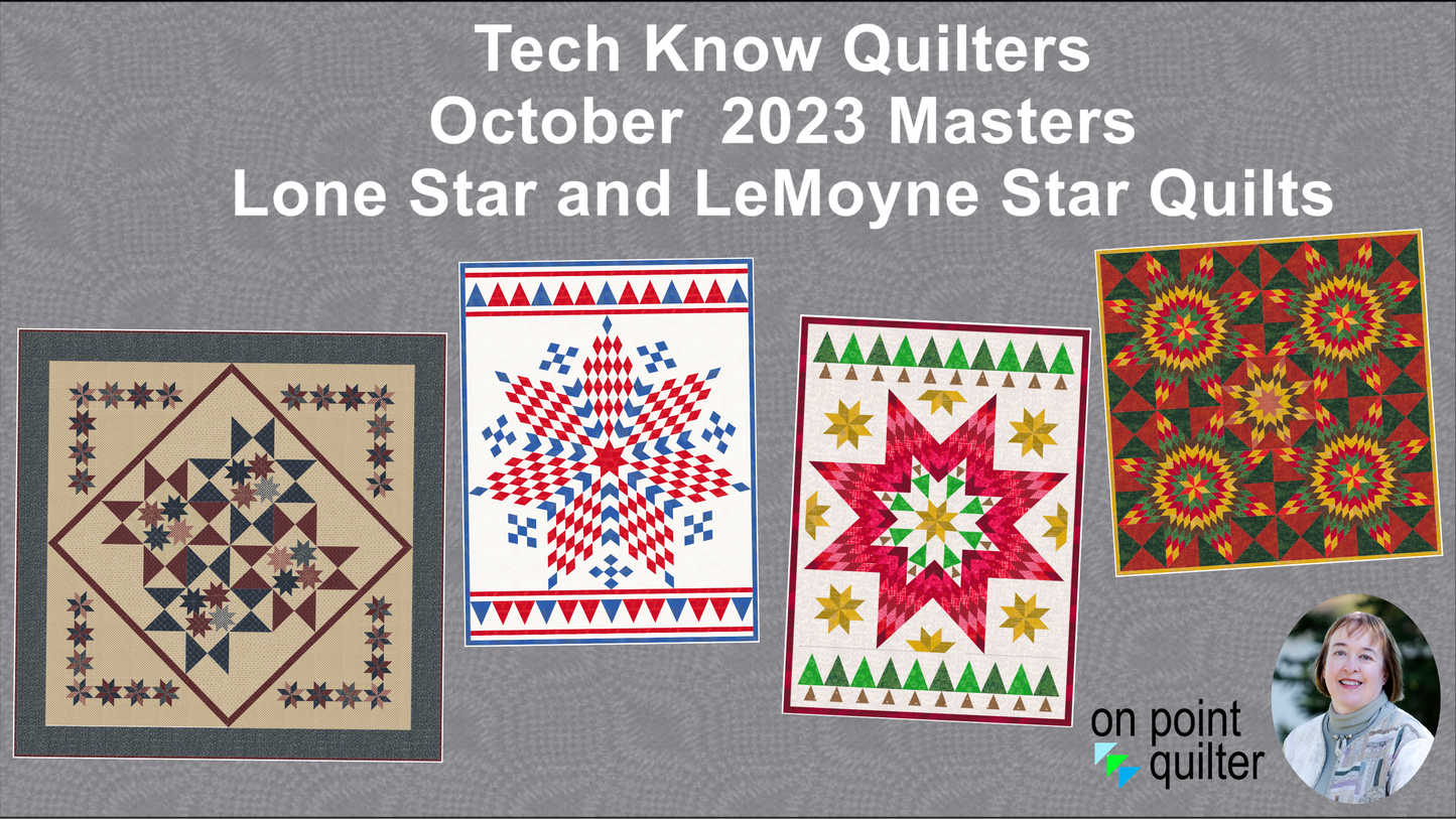 Tech Know Quilters Masters Add On Classes