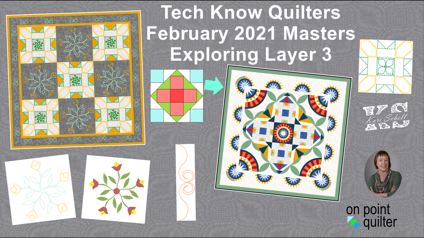 Tech Know Quilters Masters Add On Classes