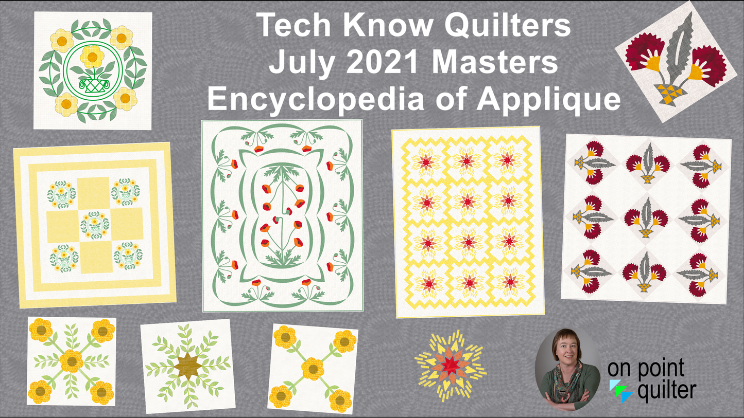 Tech Know Quilters Masters Add On Classes