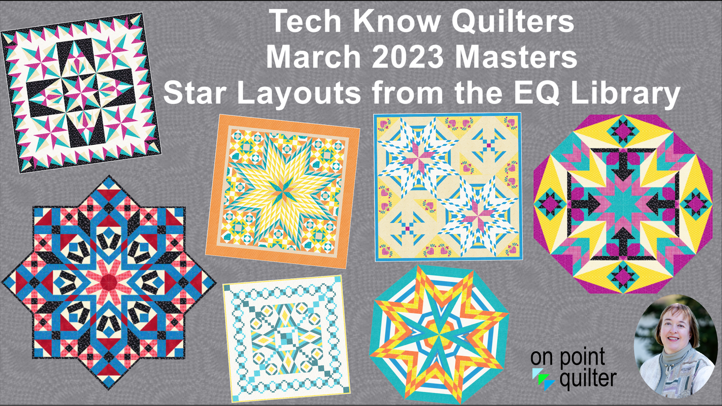 Tech Know Quilters Masters Add On Classes